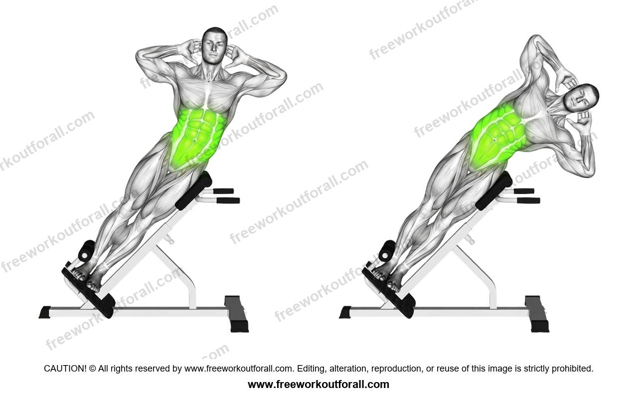 أداء تمرين الهايبر اكستنشن (Hyperextension Side Bends) لاستهداف البطذن الجانبي